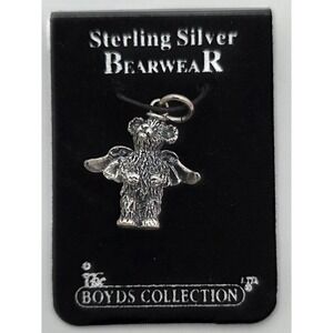 Boyds Collection 'Celeste' Sterling Silver Bearwear‎ charm New In Package # 0304